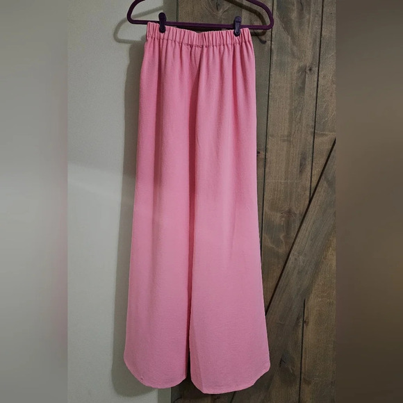 CAMILA COELHO Devon wide leg Trouser Pants in Baby Pink. Size small - Picture 3 of 9